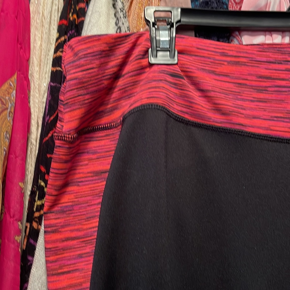 2x gear tek capris leggings pink and black